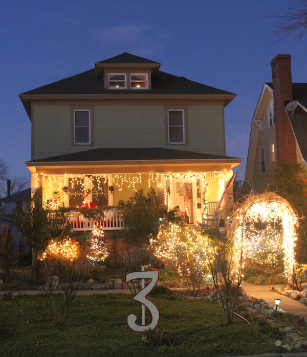 Cape Charles Women's Club awarded 3rd Place in their Christmas house decoration contest to Victor and Margie Abrahamian of Monroe Avenue. More to come! (Wave photo) 