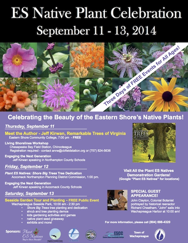 2014 Eastern Shore Native Plant Celebration Flyer - 8.5 x 11