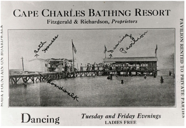 Her mother’s family, the Fitzgeralds, along with the Richardsons, owned and operated a bathhouse at the foot of the jetty that also was available for various social occasions.